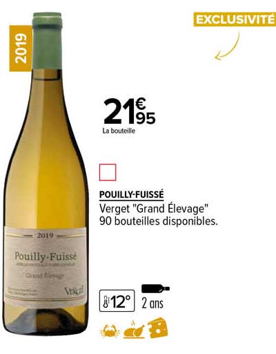 pouilly-fuissé verget "grand élevage" 2019