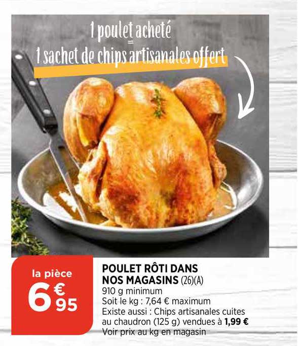 poulet rôti dans nos magasins