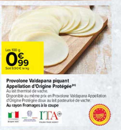 provolone valdapana piquant appellation d'origine protégée