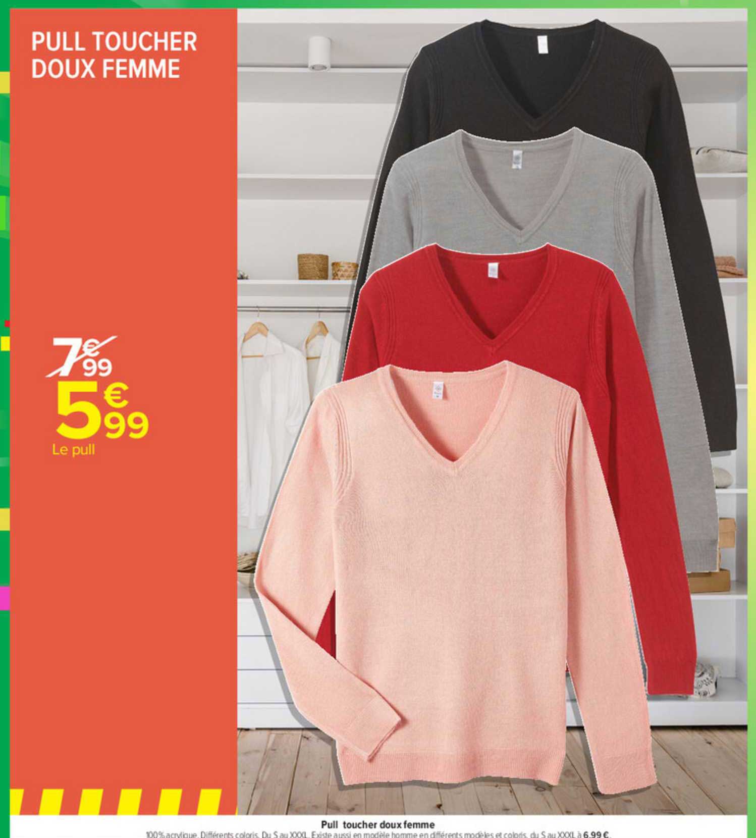 pull toucher doux femme