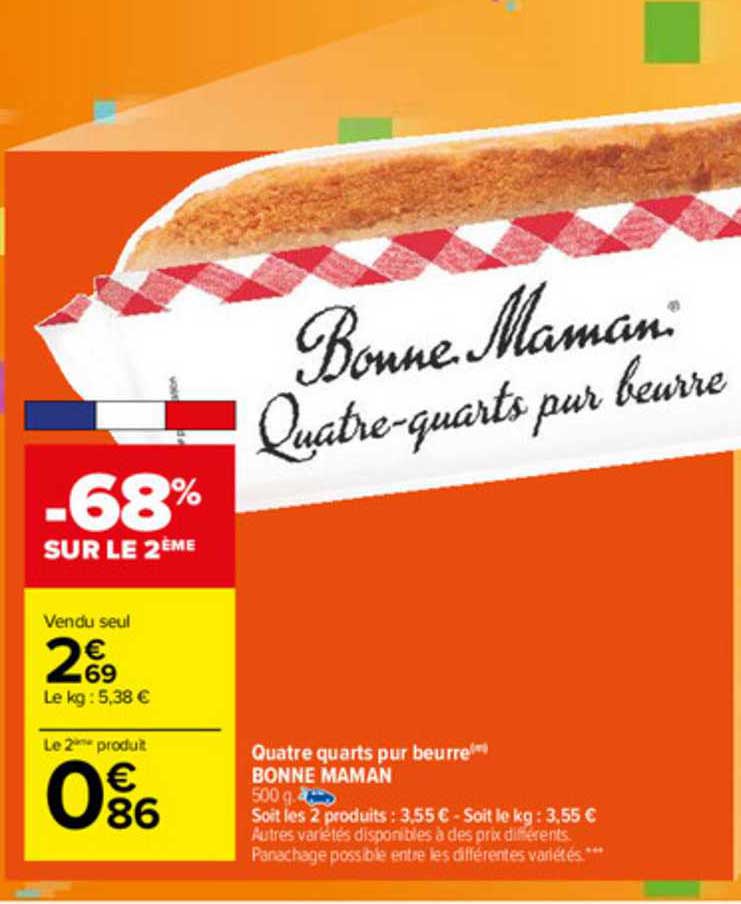 quatre quarts pur beurre bonne maman