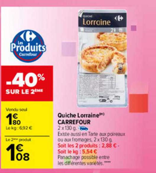 Quiche Lorraine Carrefour