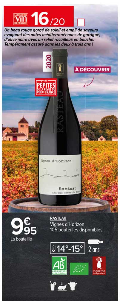 rasteau vignes d'horizon 2020