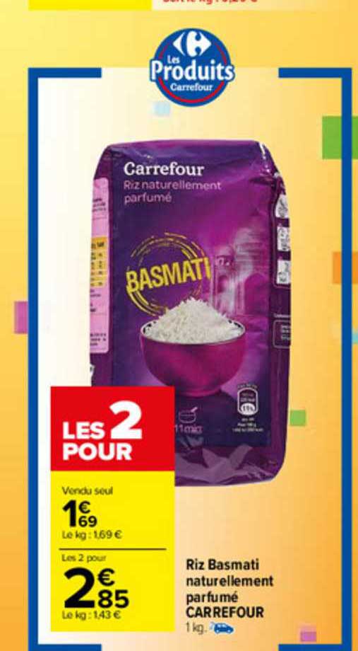 riz basmati naturellement parfumé carrefour
