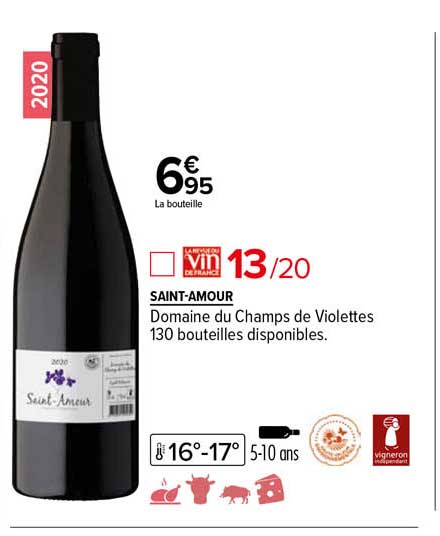 saint-amour domaine du champs de violettes 2020