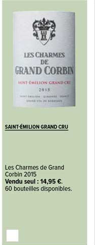 saint-émilion grand cru les charmes de grand corbin 2015