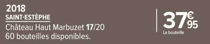saint-estèphe château haut marbuzet 2018