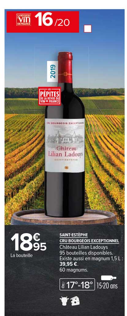 saint-estèphe cru bourgeois exceptionnel château lilian ladouys