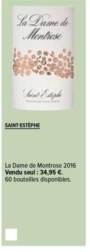 saint-estèphe la dame de montrose 2016