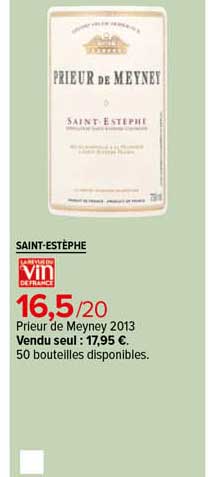 saint-estèphe prieur de meyney 2013