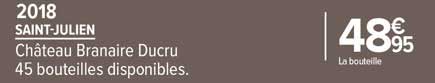saint-julien château branaire ducru 2018