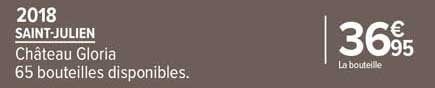 saint-julien château gloria 2018