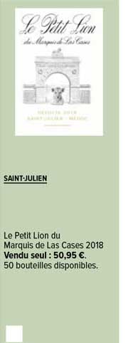 saint-julien le petit lion du marquis de las cases 2018