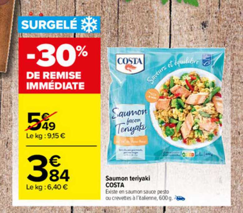 saumon teriyaki costa