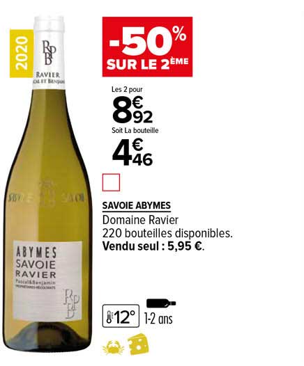 Savoie Abymes Domaine Ravier 2020