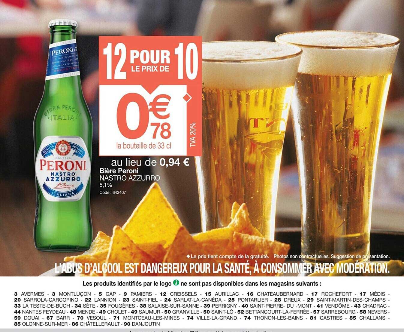 bière peroni nastro azzurro