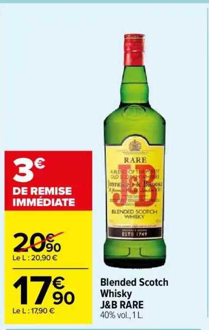 Blended Scotch Whisky J&b Rare