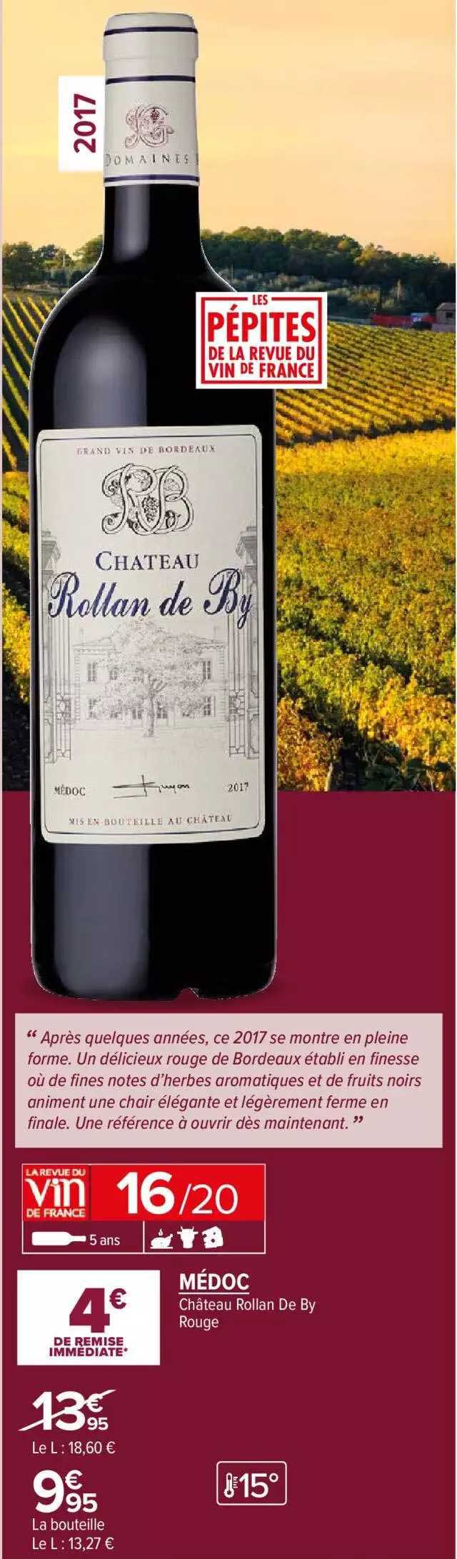 château rollan de by rouge médoc