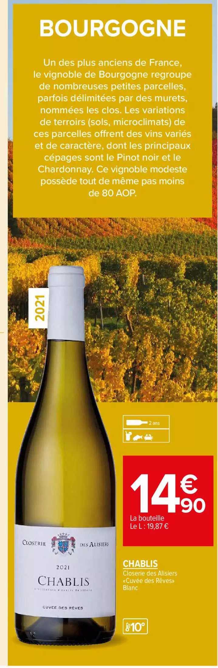 Closerie Des Alisiers «cuvée Des Rêves» Blanc Chablis