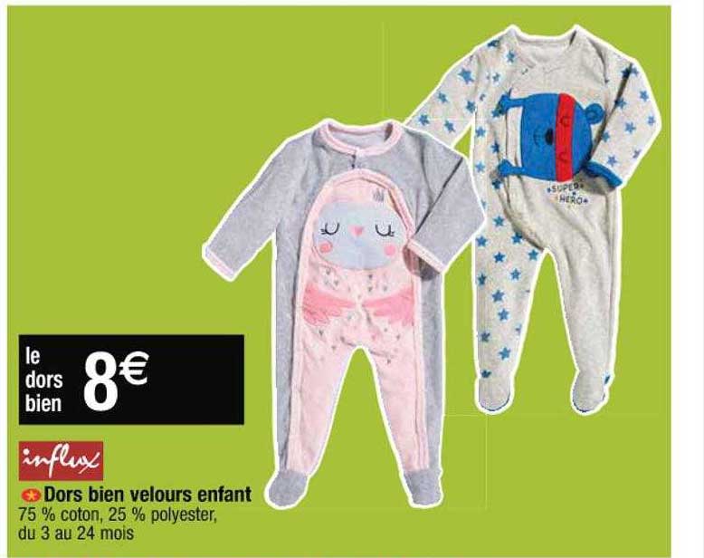 dors bien velours enfant influx