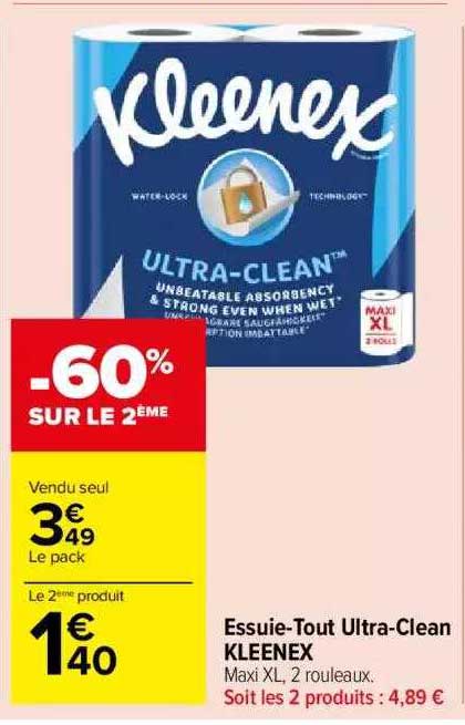 essuie-tout ultra-clean kleenex