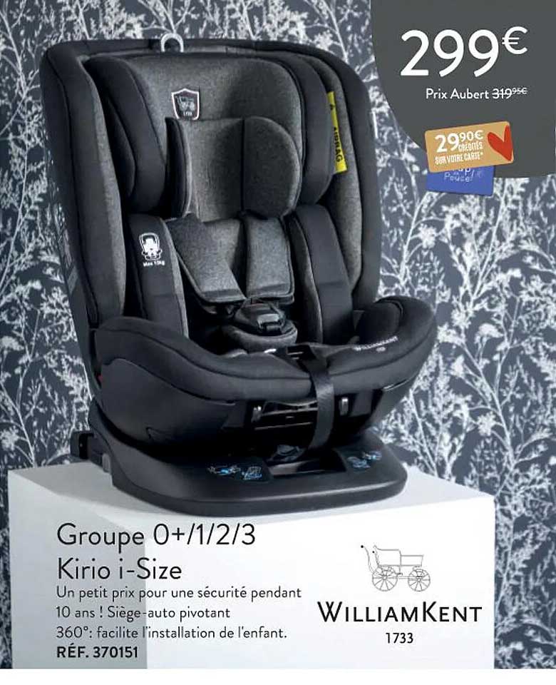 goupe 0+-1-2-3 kirio i-size william kent 1733