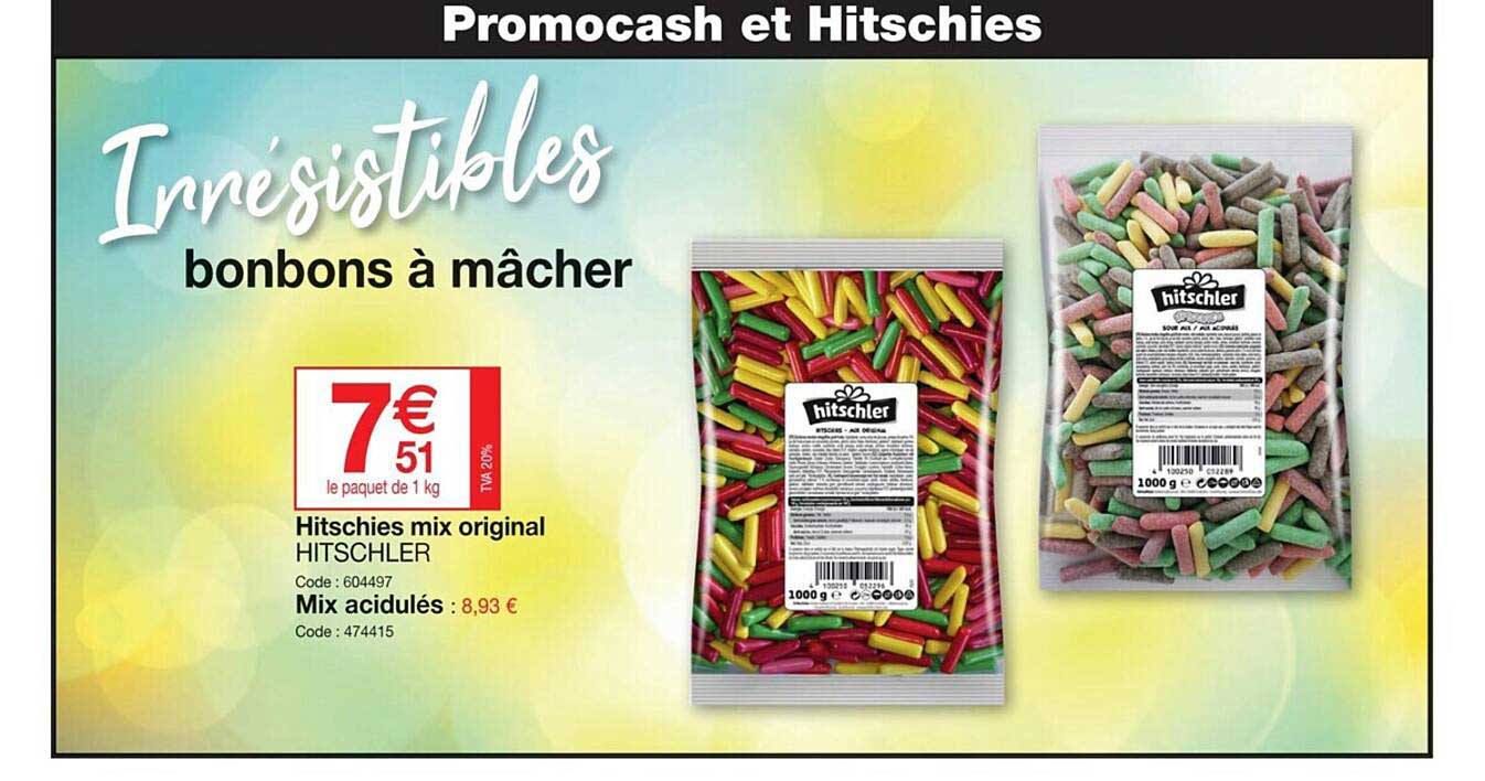 hitschies mix original hitschler, mix acidulés