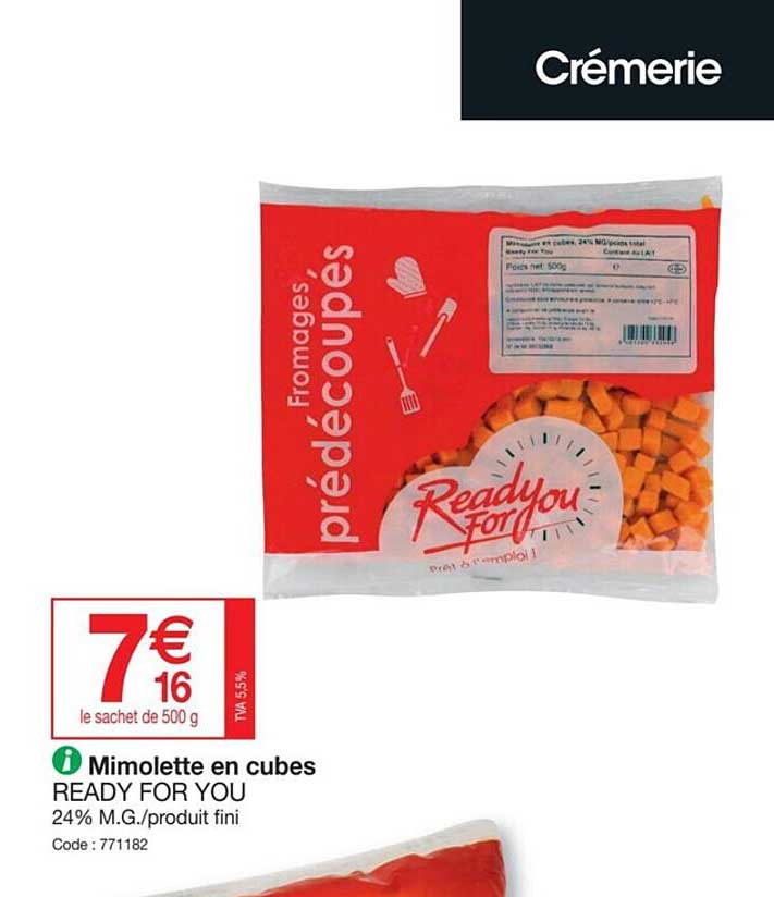 mimolette en cubes ready for you