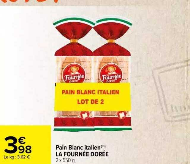 pain blanc italien la fournée dorée