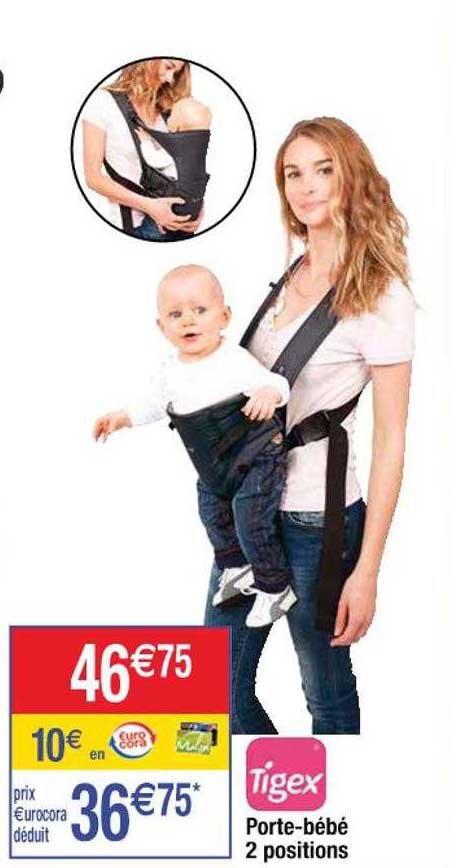 porte-bébé 2 positions tigex