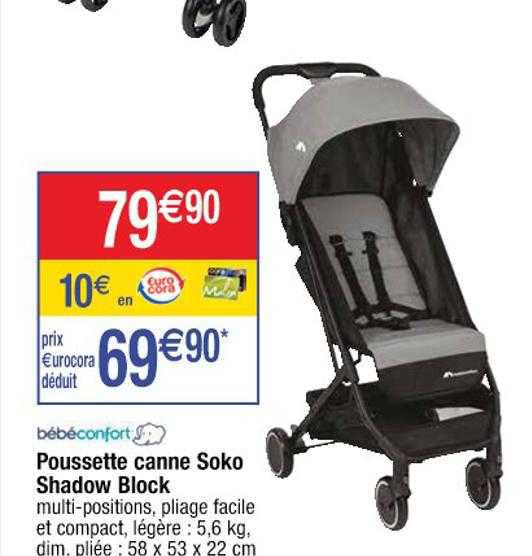 poussette canne soko shadow block bébéconfort