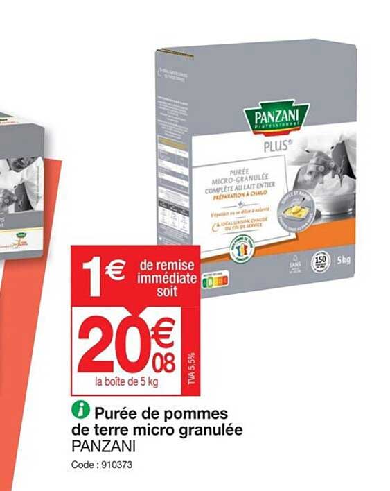Purée De Pommes De Terre Micro Granulée Panzani