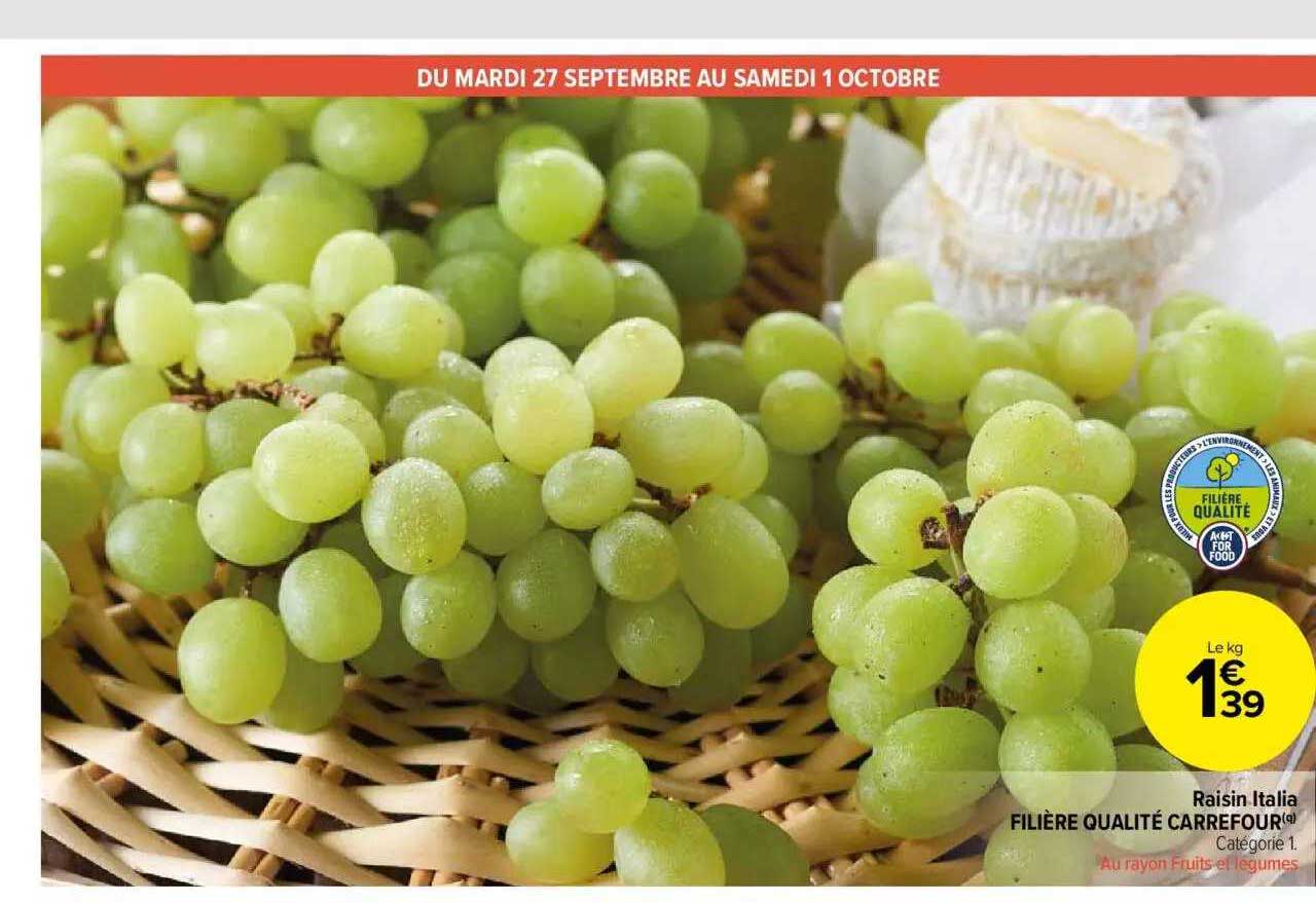Raisin Italia Filière Qualité Carrefour