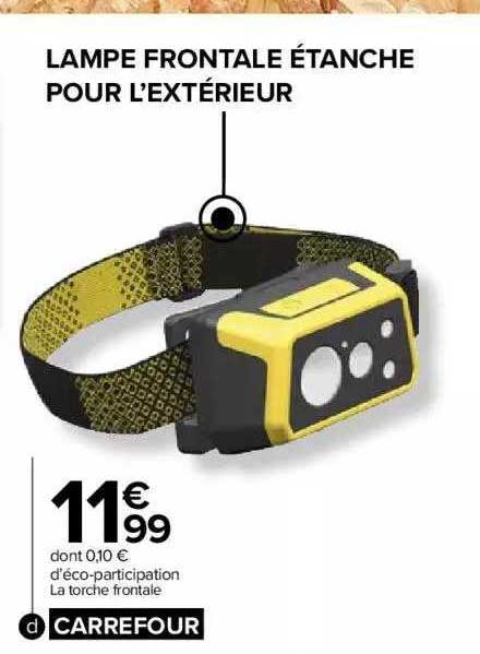 torche frontale carrefour