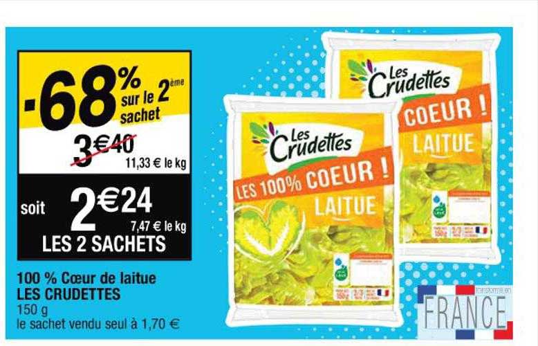 100% Cœur De Laitue Les Crudettes