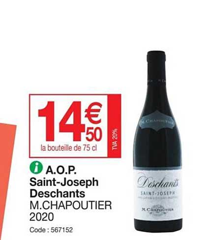 a.o.p. saint-joseph deschants m.chapoutier 2020