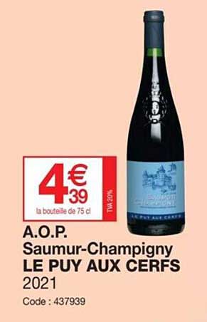 a.o.p. saumur-champigny le puy aux cerfs 2021