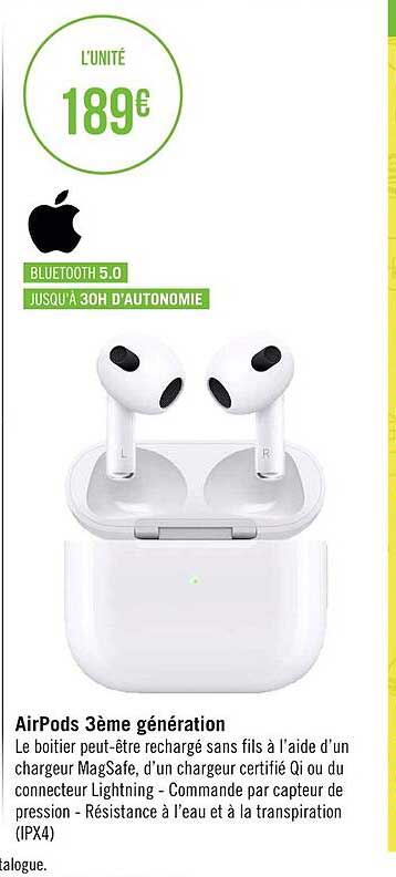 airpods 3ème génération