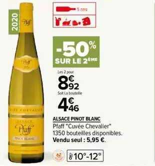 alsace pinot blanc pfaff "cuvée chevalier"