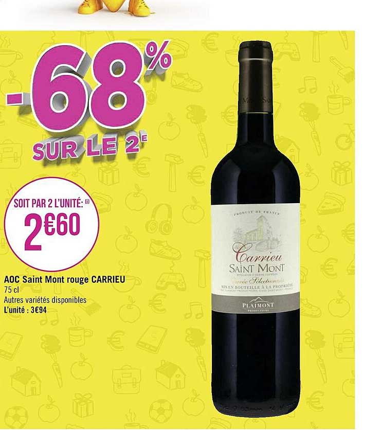 aoc saint mont rouge carrieu