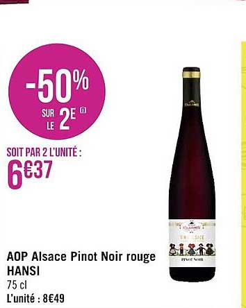 aop alsace pinot noir rouge hansi