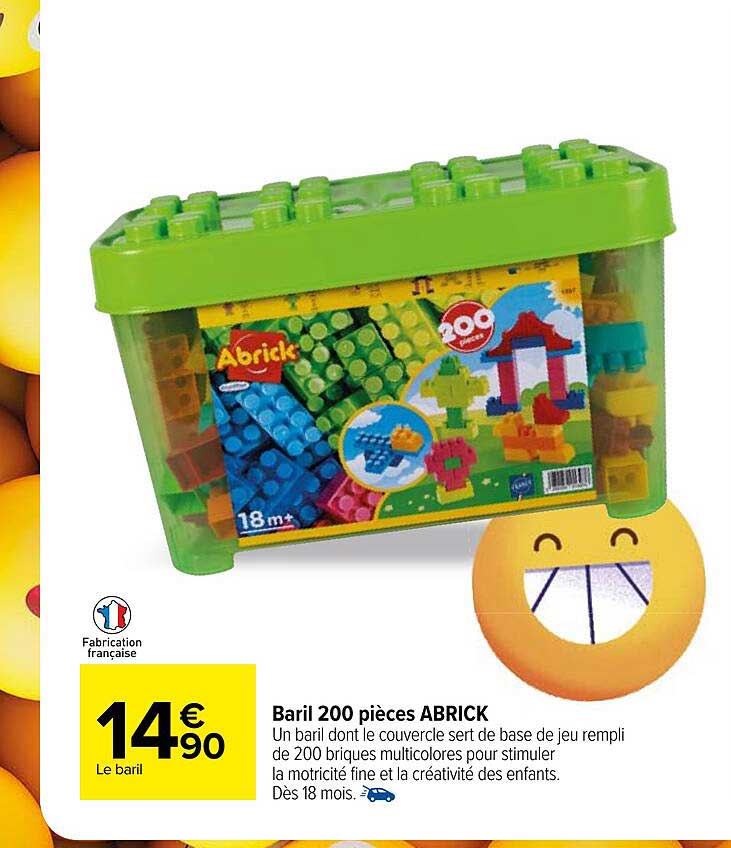 baril 200 pièces abrick