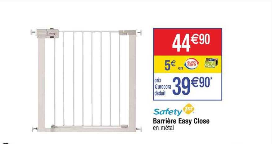 barrière easy close safety