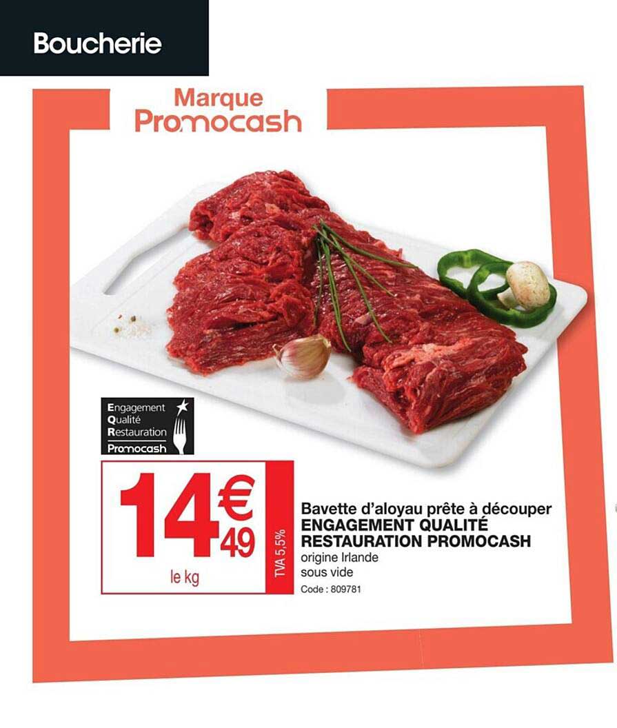 bavette d'aloyau prête à découper engagement qualité restauration promocash