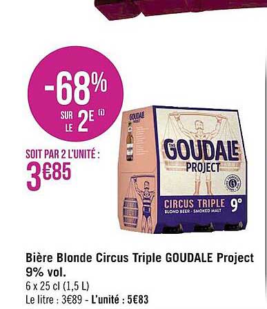 bière blonde circus triple goudale project