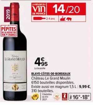 blaye-côtes-de-bordeaux château le grand moulin