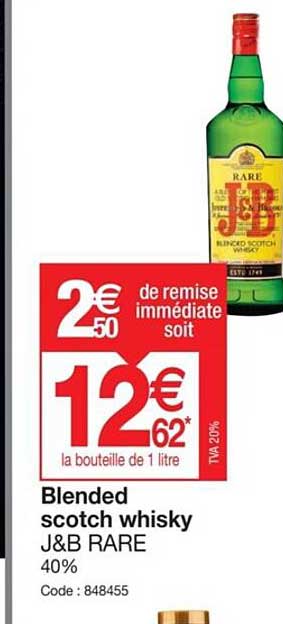 Blended Scotch Whisky J&b Rare