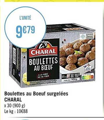 Boulettes Au Bœufs Surgelées Charal