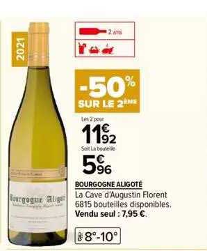 bourgogne aligoté la cave d'augustin florent