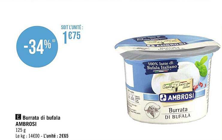 Burrata Di Bufala Ambrosi